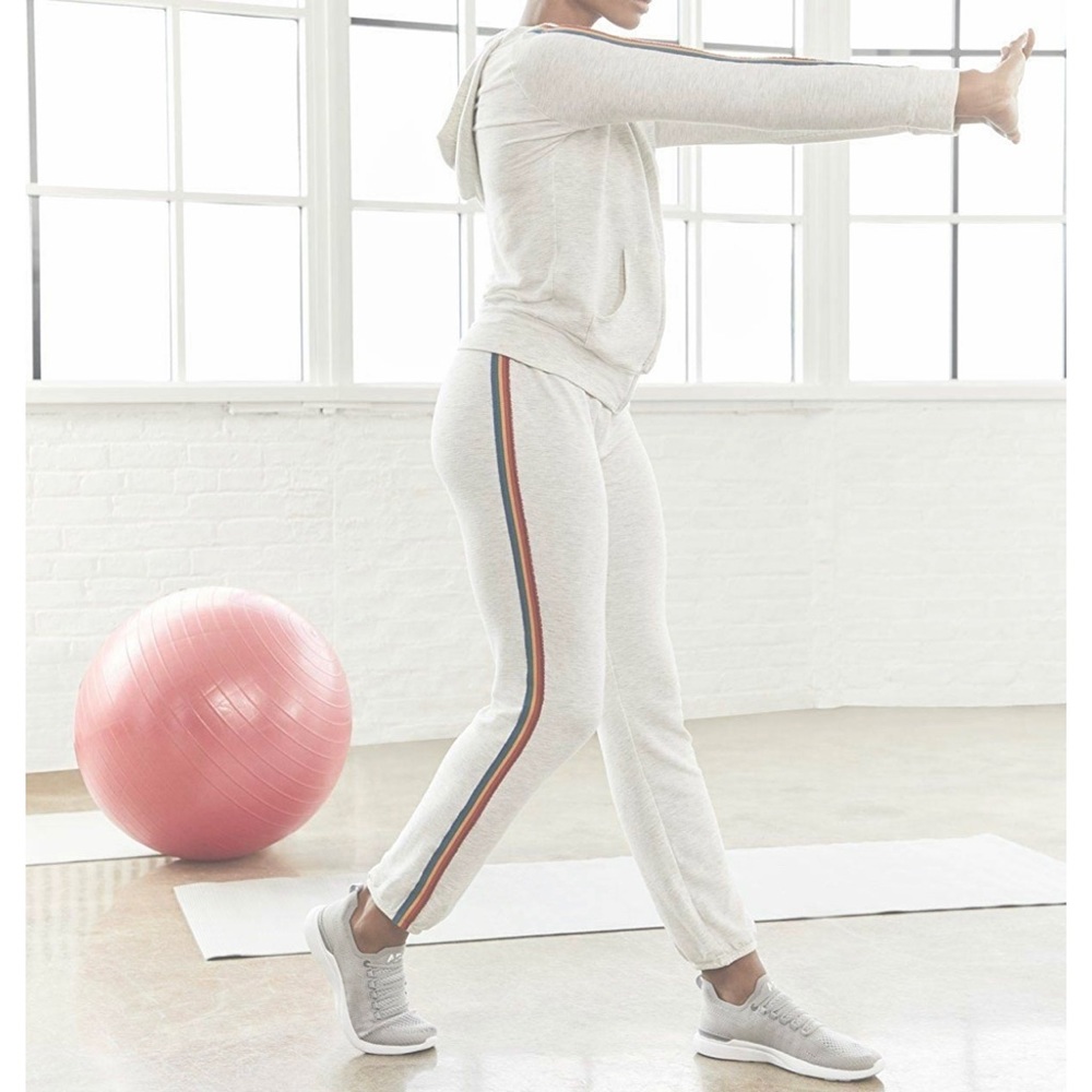 Monrow super soft rainbow joggers